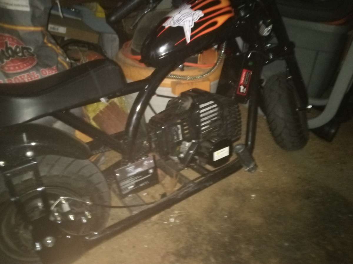 Mni bike and go cart trying to swap