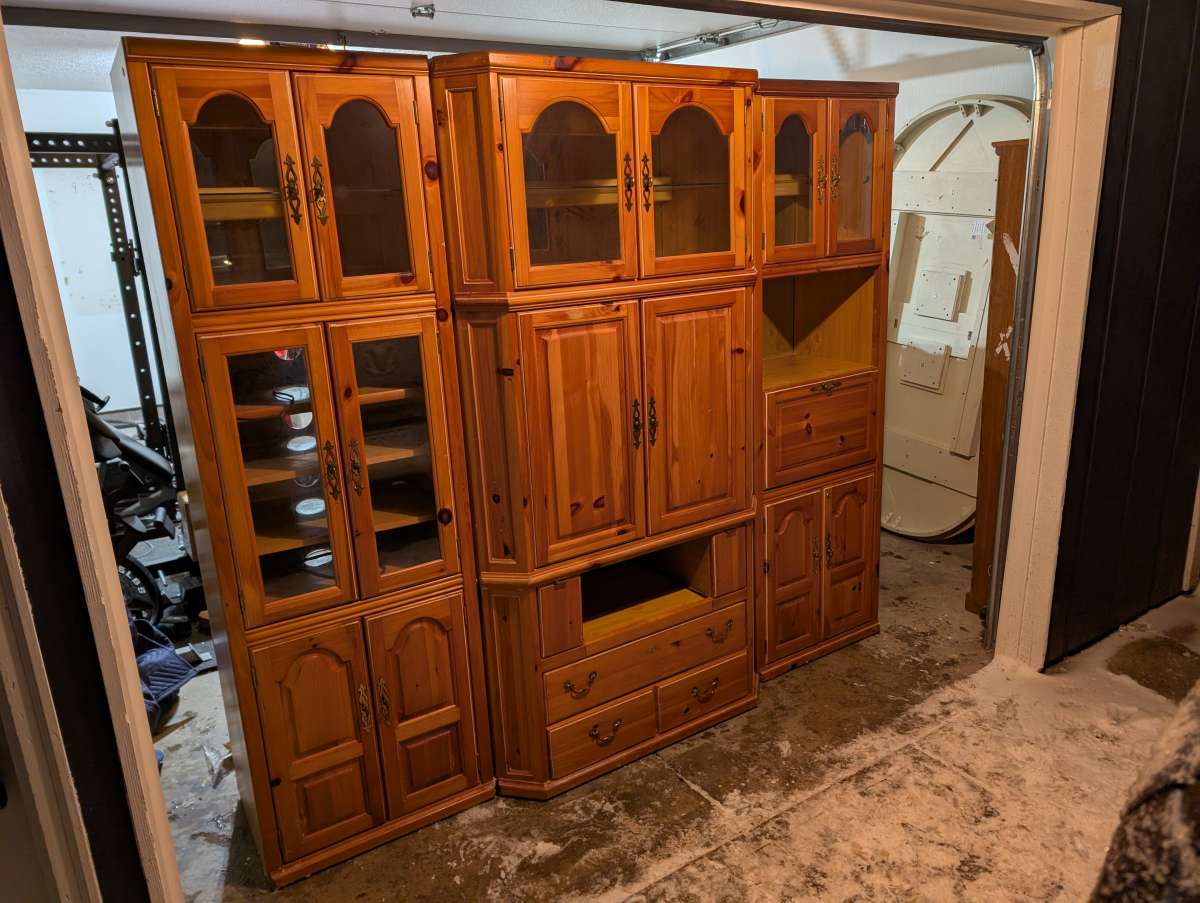 3 piece entertainment center