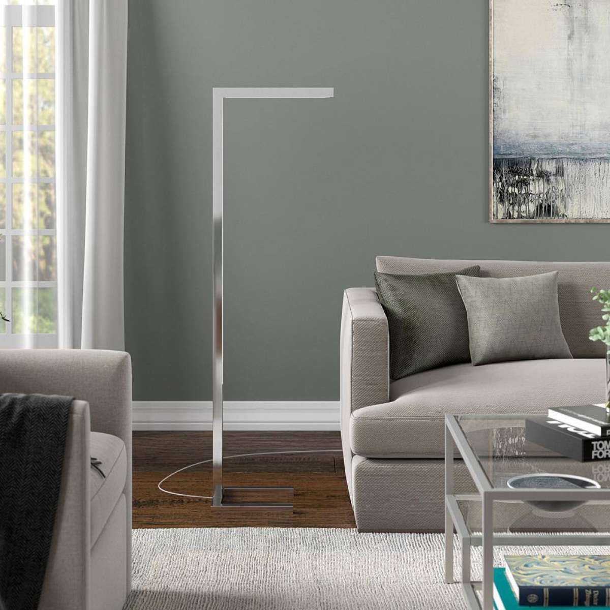 Milan 52in standing floor lamp