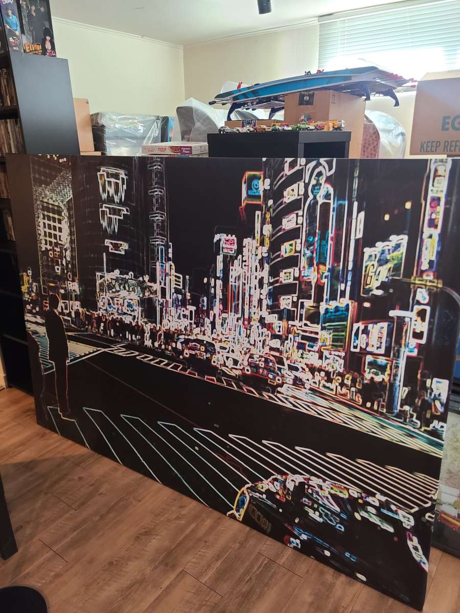 Very Large 56x79 Retro Canvas Art