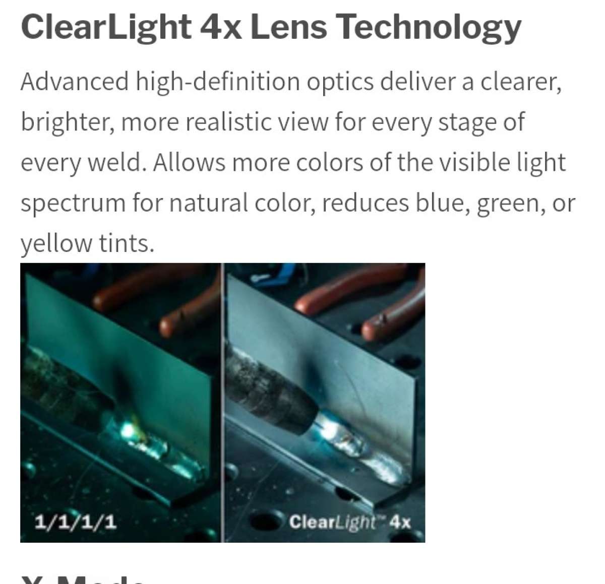 Miller Digital Elite Welding Helmet w Clear Light 4x Black