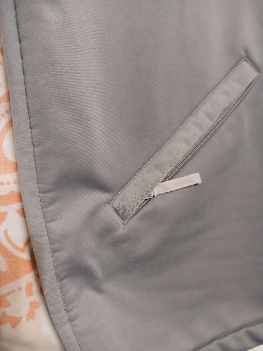 Starter Full Zip Track Warm Up Jacket Gray Mens Large