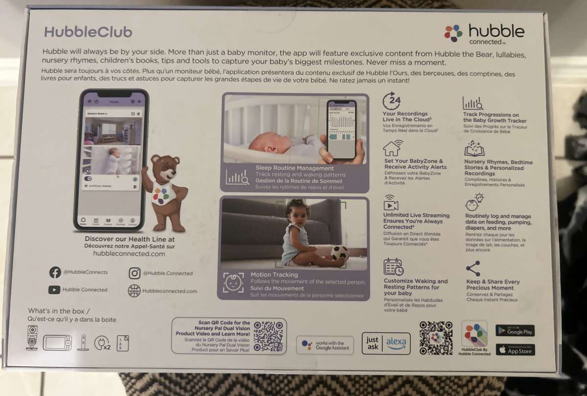 Hubble connected dual pal baby monitor