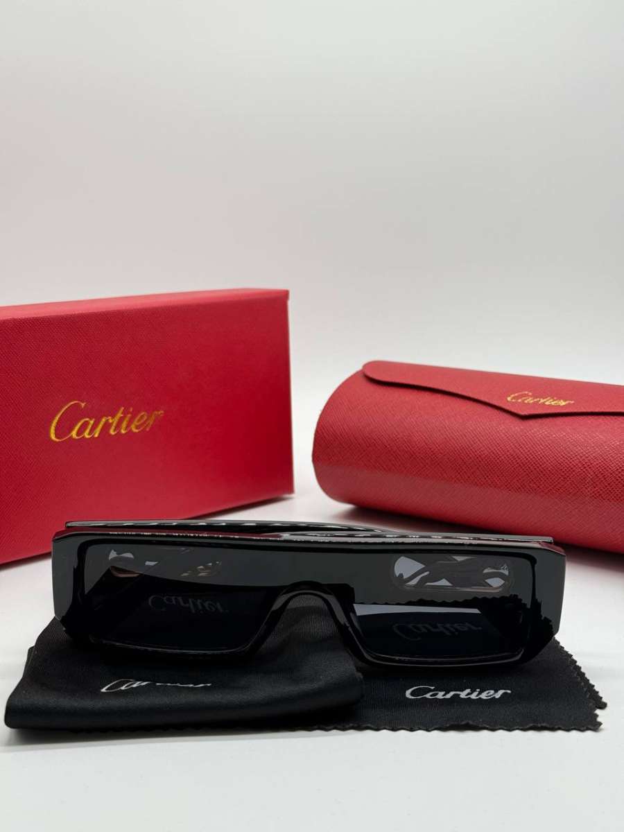 Black Cartier Cheetah Sunglasses