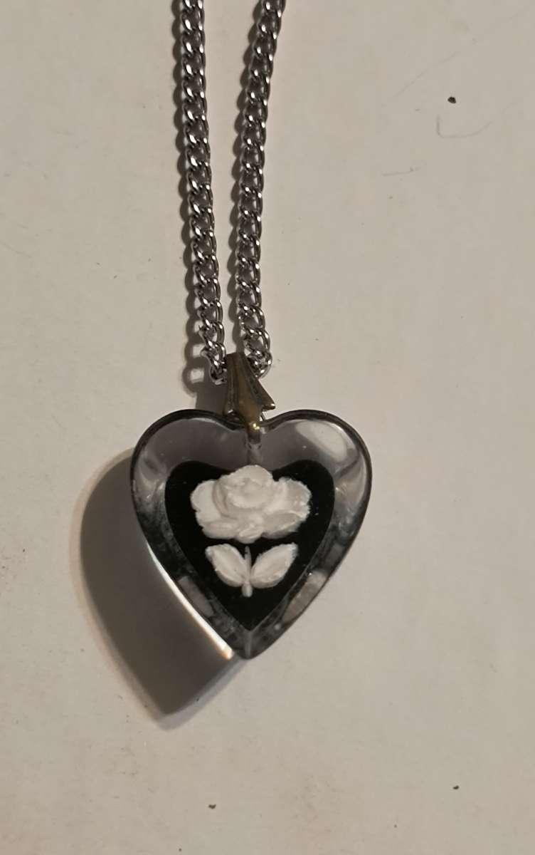 Flower Heart Necklace