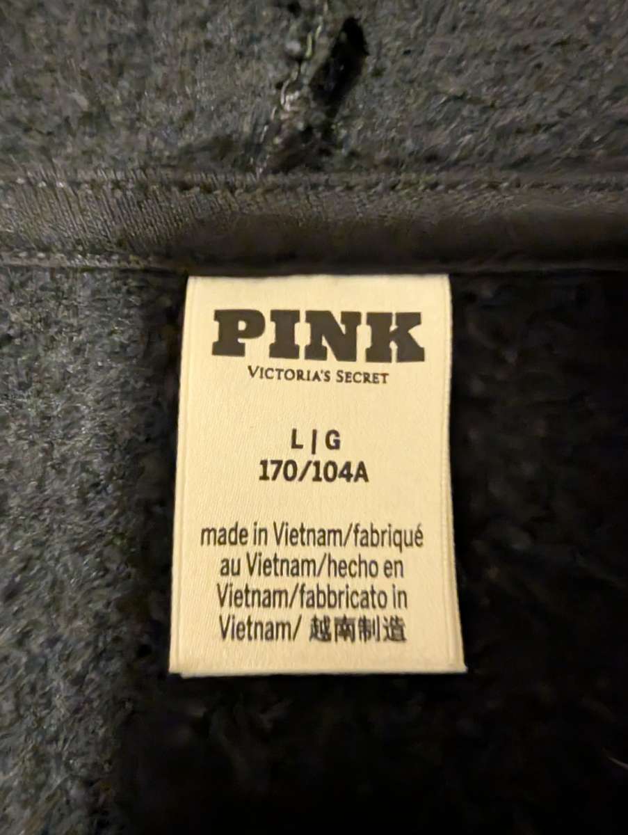 RARE Victoria Secrets Black And White Hoodie