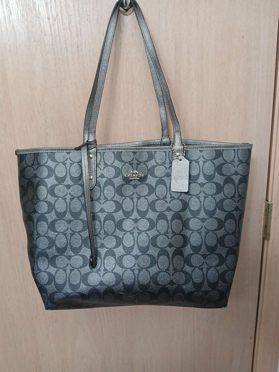Coach Signature PVC Reversible City Tote