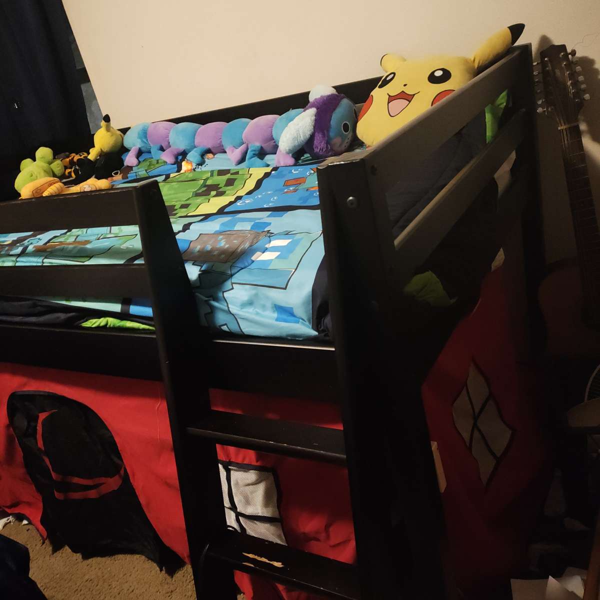 kids twin loft bed   frame Base para cama individual