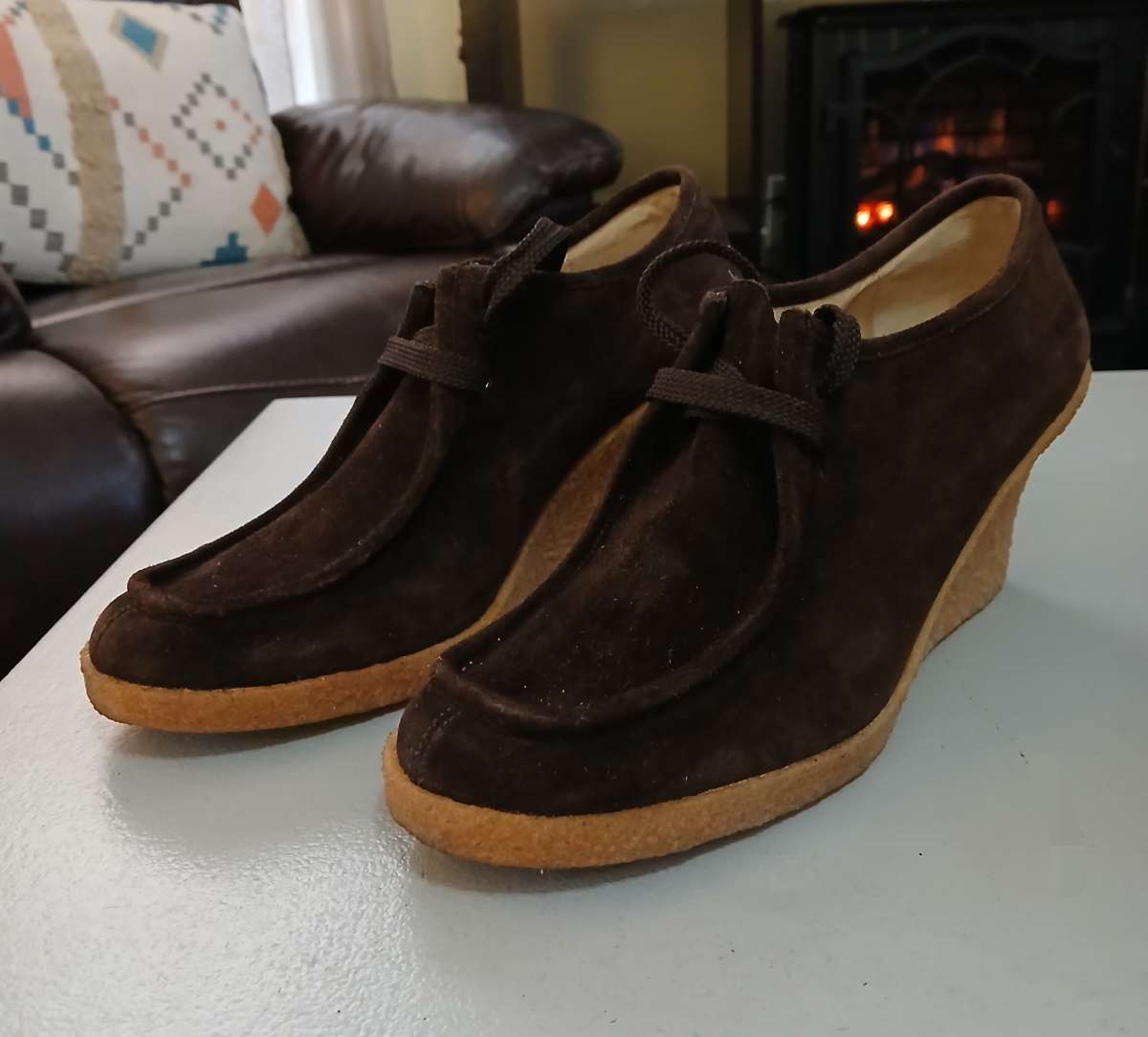 Michael Kors Wedge LaceUp Bootie Ankle Shoes Size 8