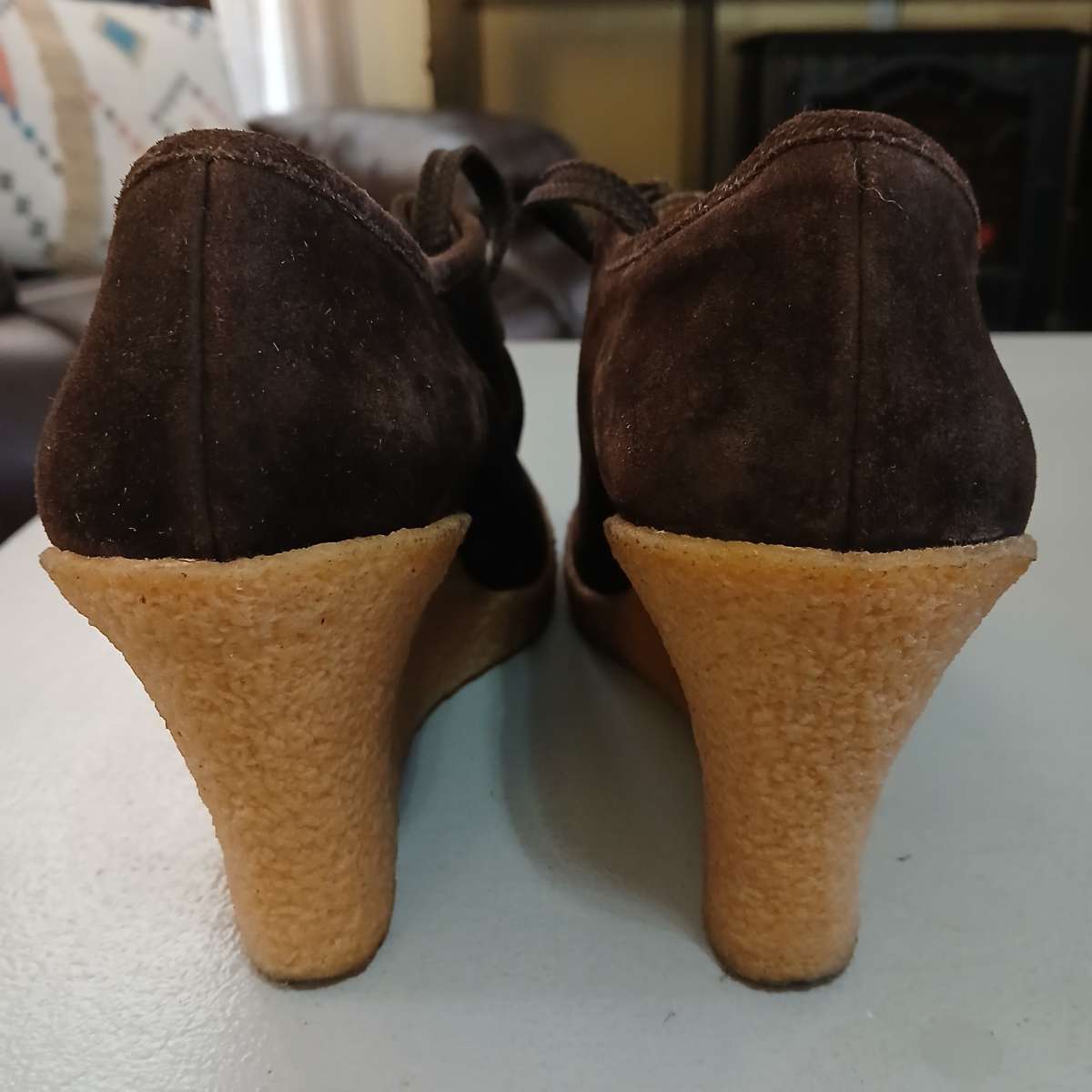 Michael Kors Wedge LaceUp Bootie Ankle Shoes Size 8