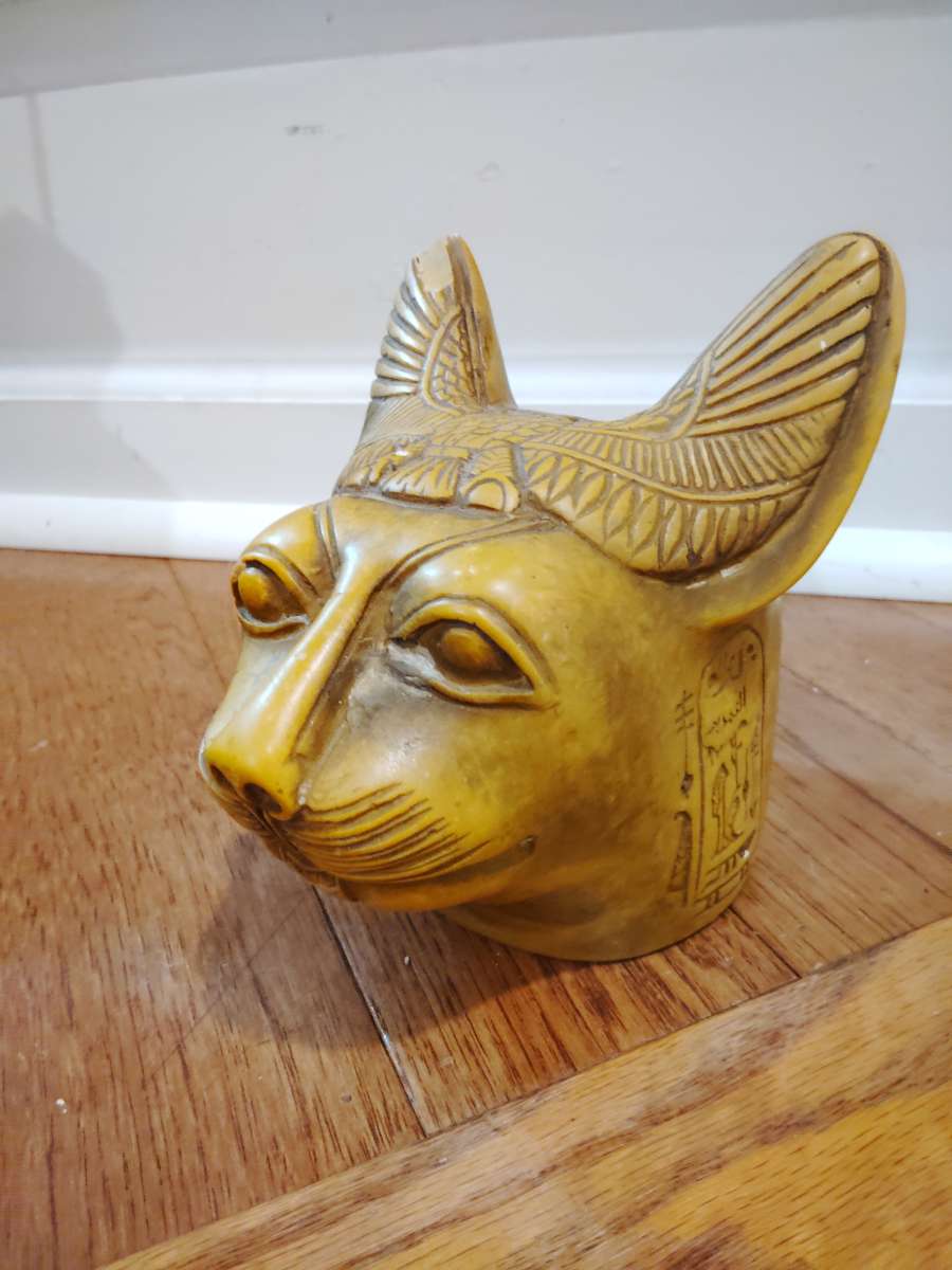 Replica Bastet Goddess head Cat goddess  Egyptian Bastet for