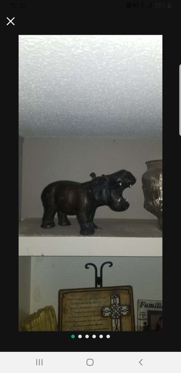 hippopotamus leather wrapped hippopotamus