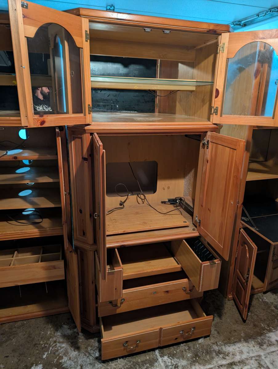 3 piece entertainment center