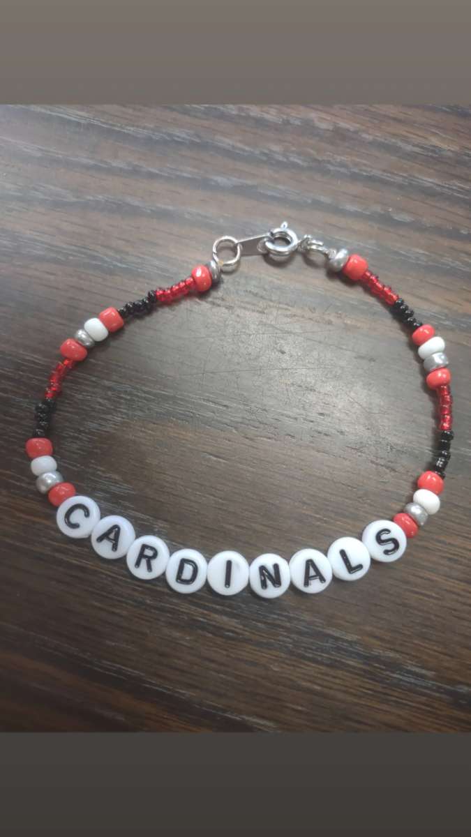 beaded bracelet cardinals