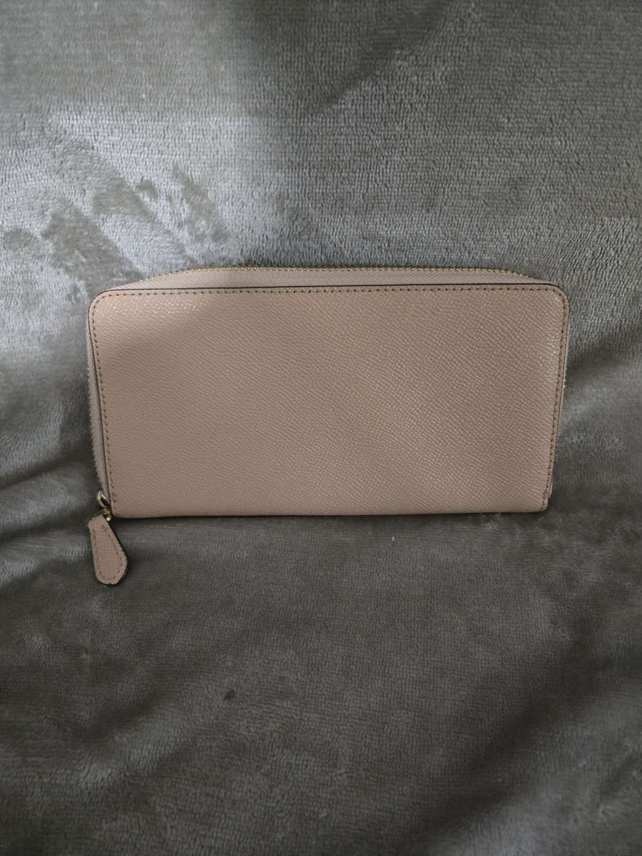 COACH ACCORDION ZIP AROUND WALLET  LIGHT PINK 54007