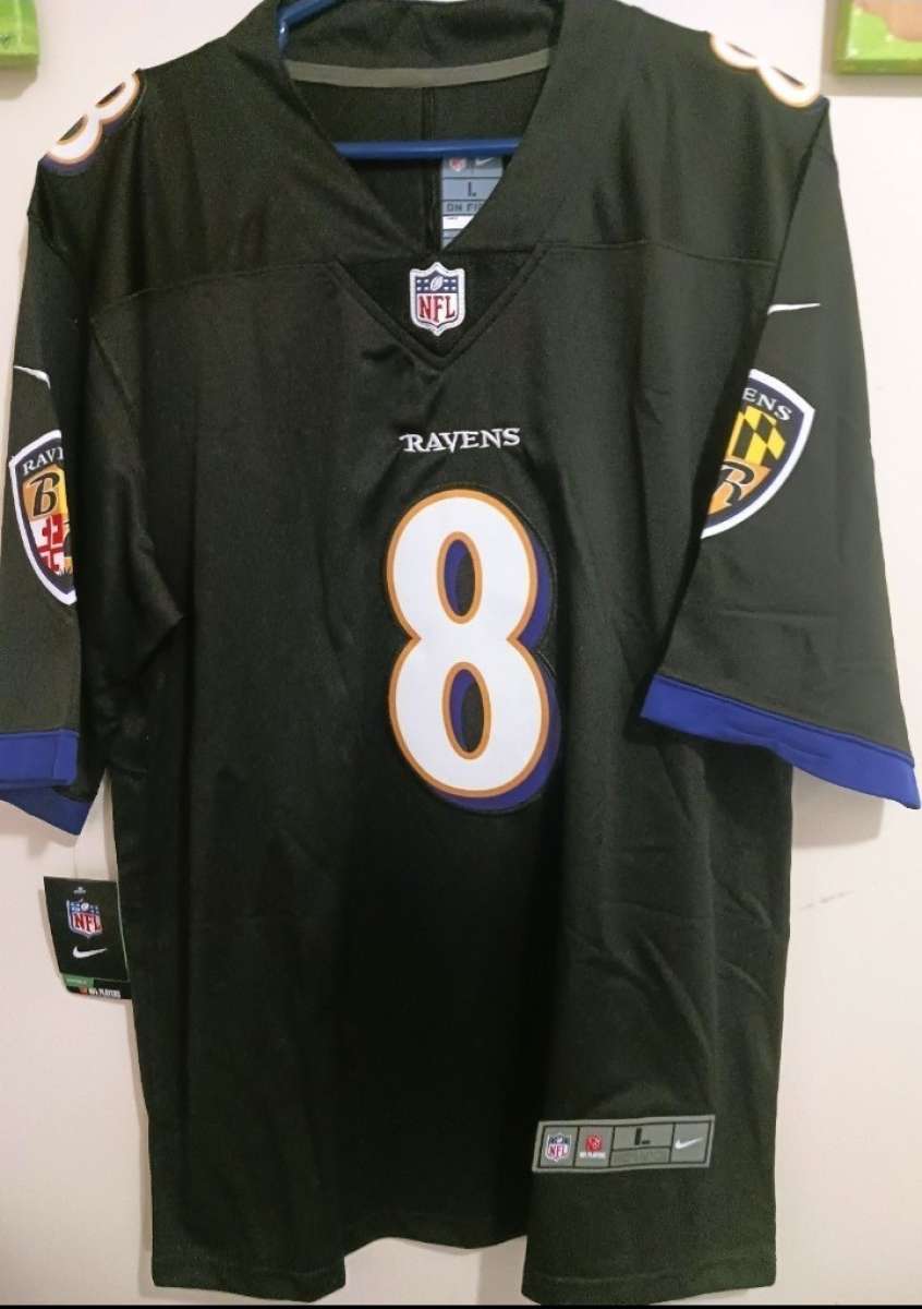 L Jackson Ravens QB jersey  Large Stitched