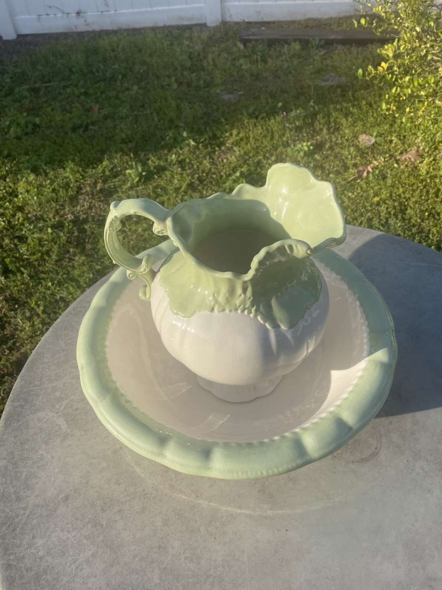 Vintage Pitcher And Bowl