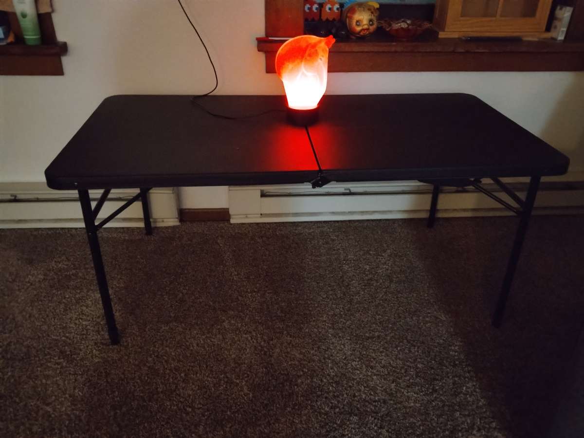 Black Folding Table