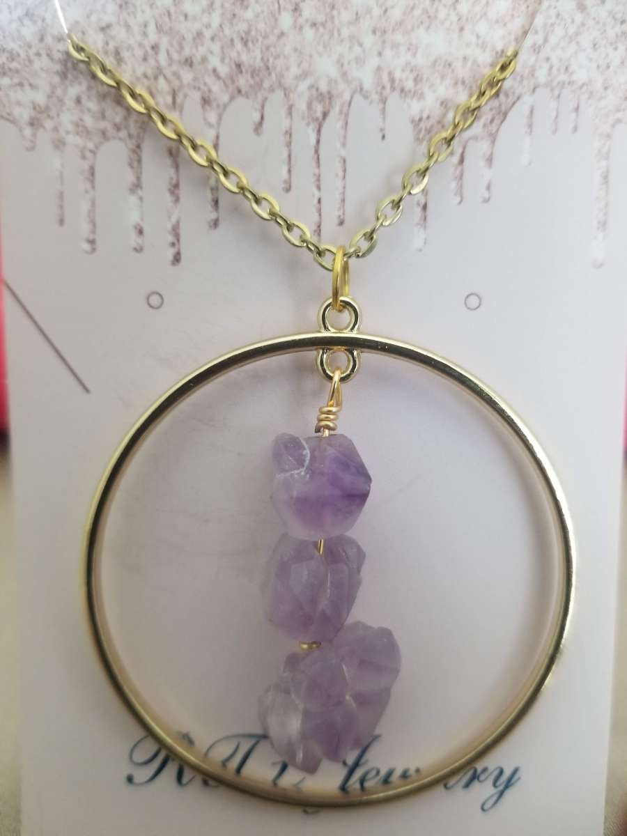 Natural Amethyst Pendant