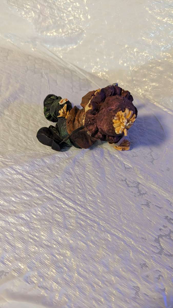 Resin Gardening Scarecrow Girl Figure