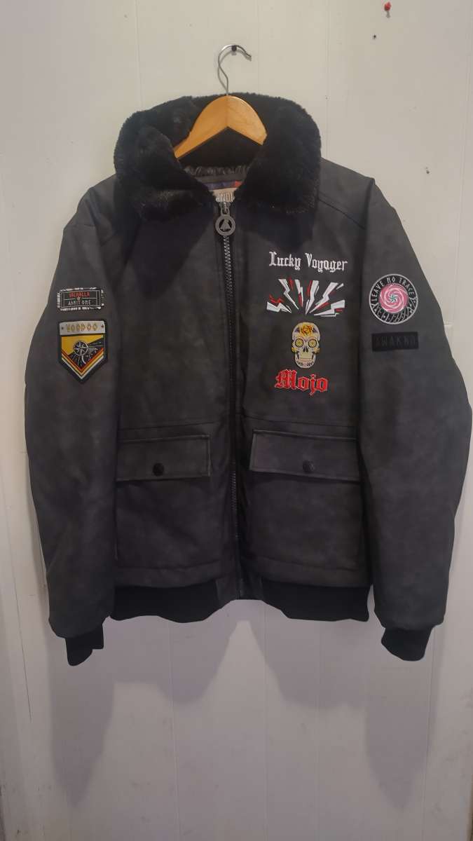 leather jacket Large size