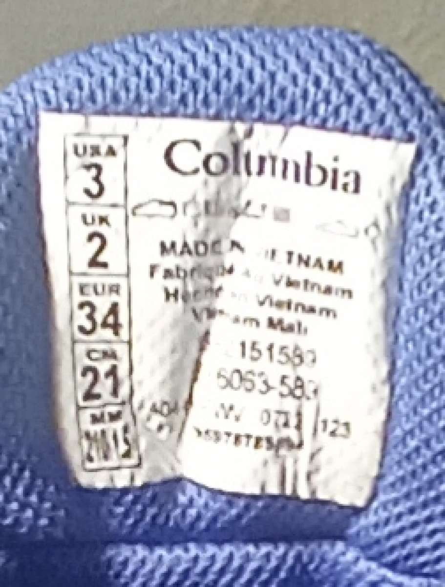 Girls Columbia Size 3 EUC Dark and Light Purple