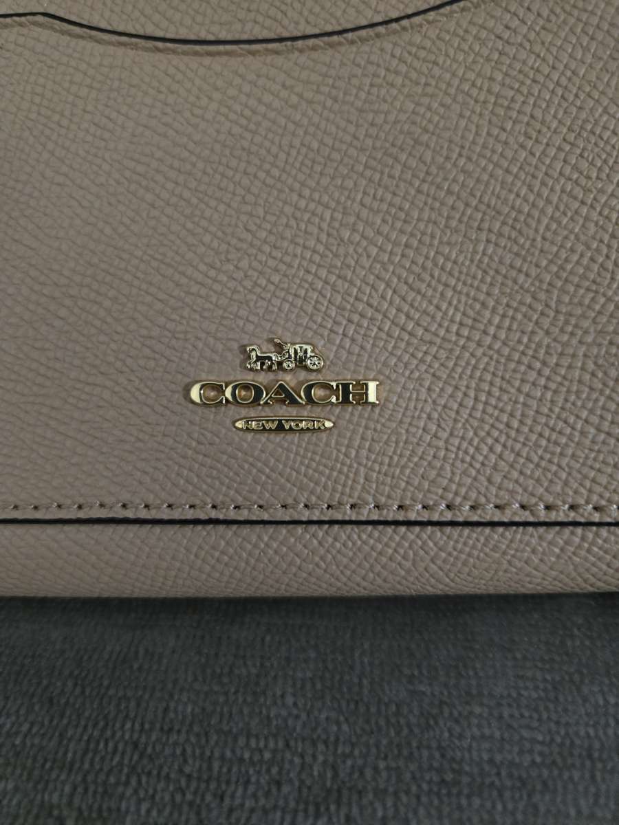 COACH ACCORDION ZIP AROUND WALLET  LIGHT PINK 54007