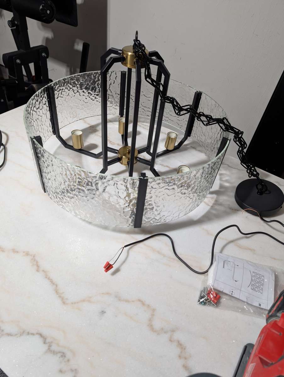 Cocostar Black Drum Chandelier