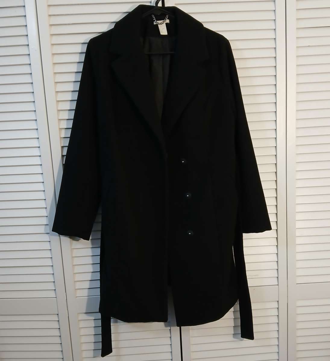 H and M MaternityBlackCoat for women size S