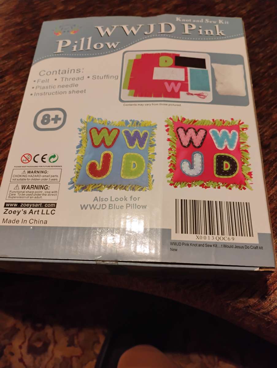 WWJD Pink Pillow