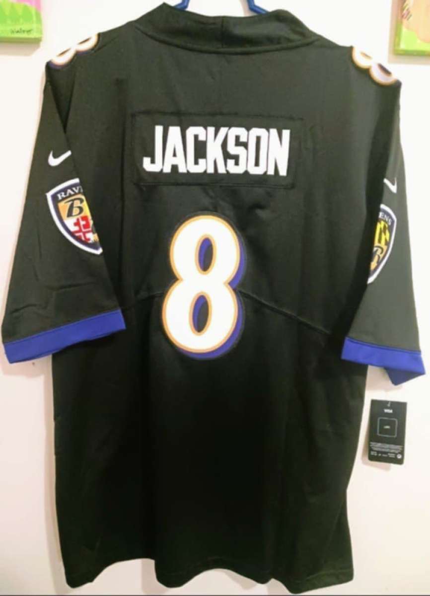 L JACKSON Ravens jersey XL or Large stitches