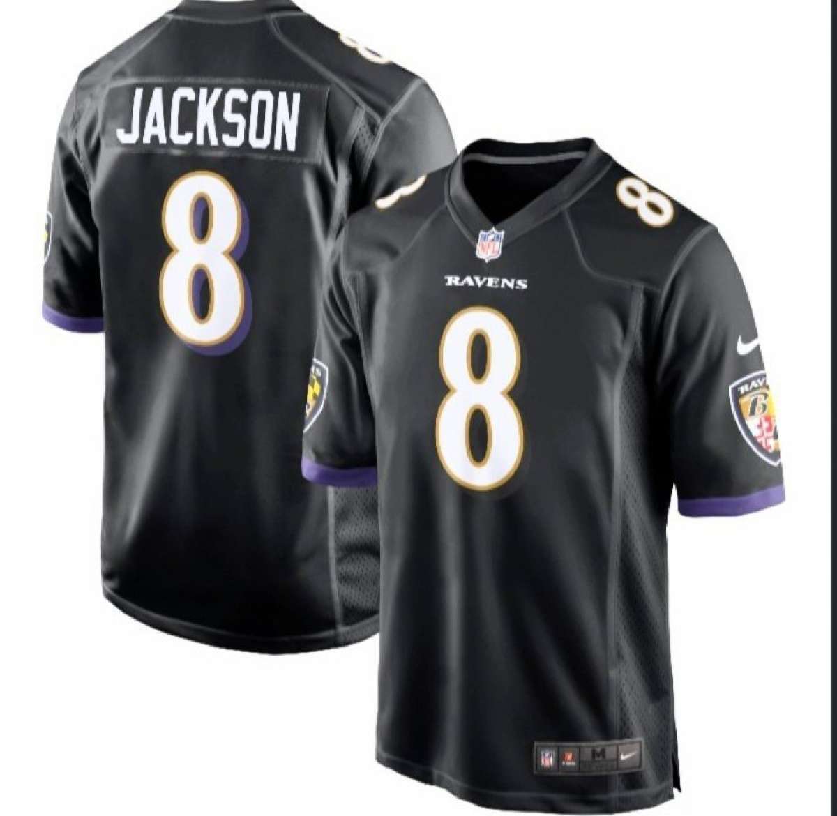 L Jackson Ravens QB jersey  Large Stitched