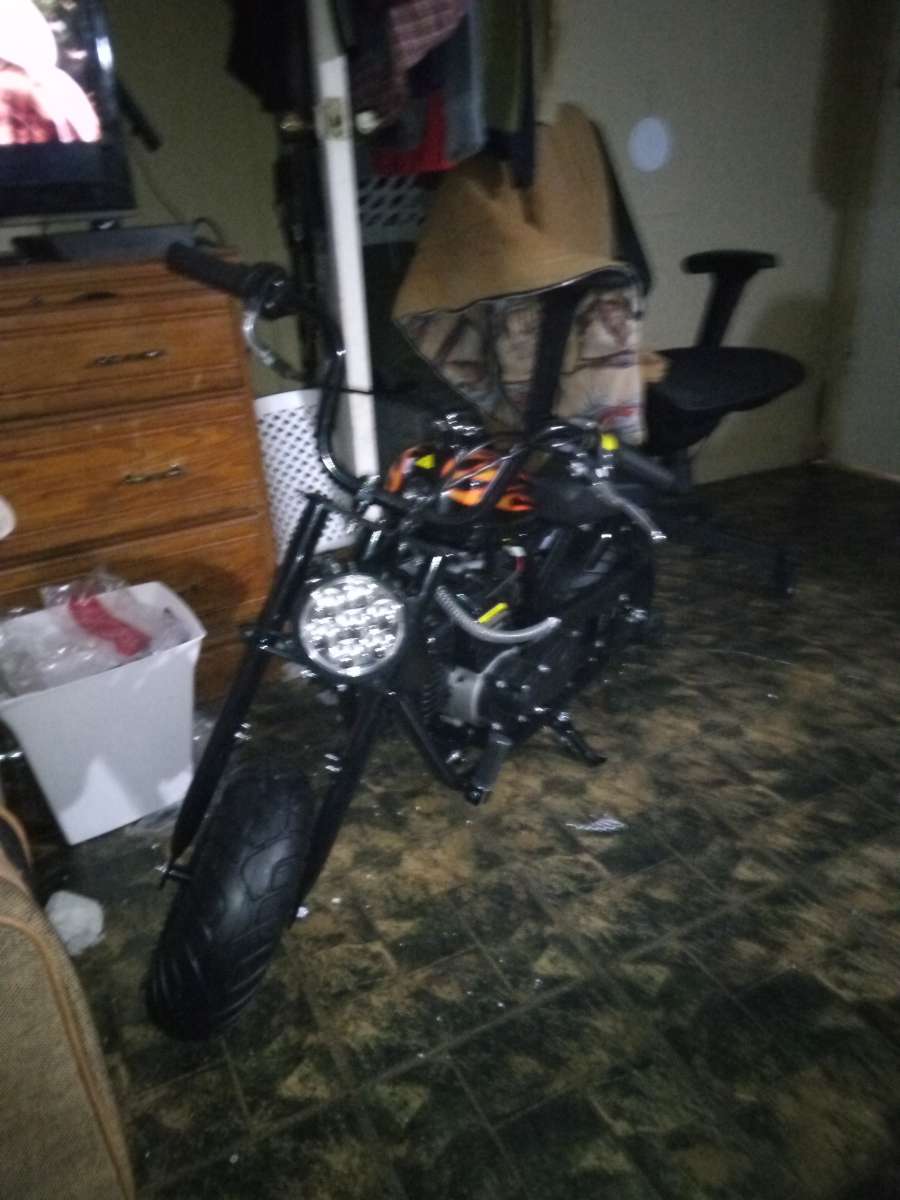 Mni bike and go cart trying to swap