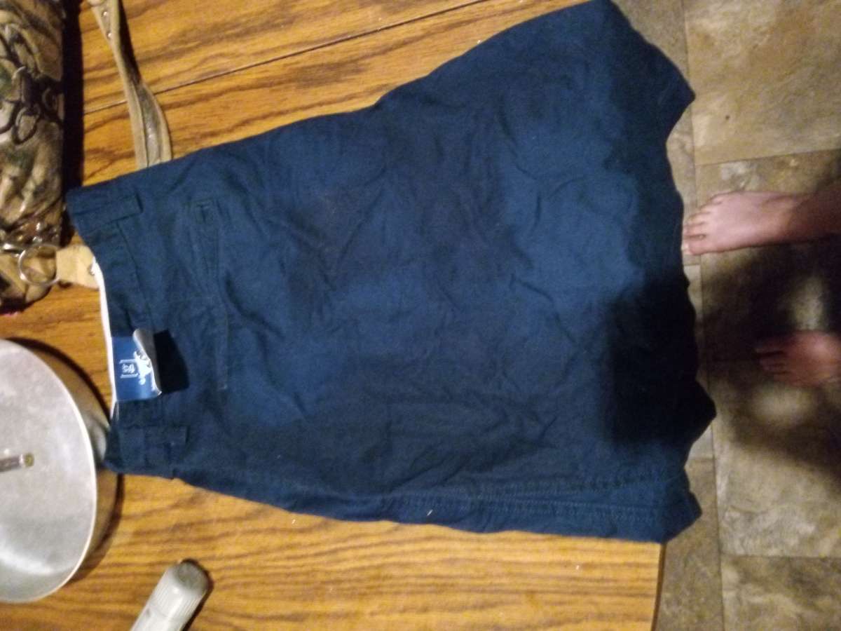 blue shorts