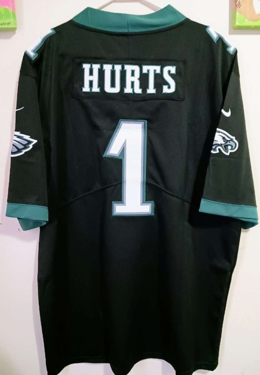 Jalen Hurts Eagles black jersey XL or Large Stitched