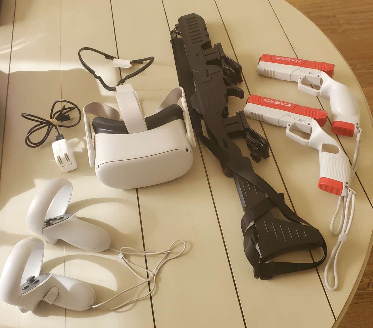 Meta  Oculus Quest 2 VR Headset Bundle  256GB  White  With A