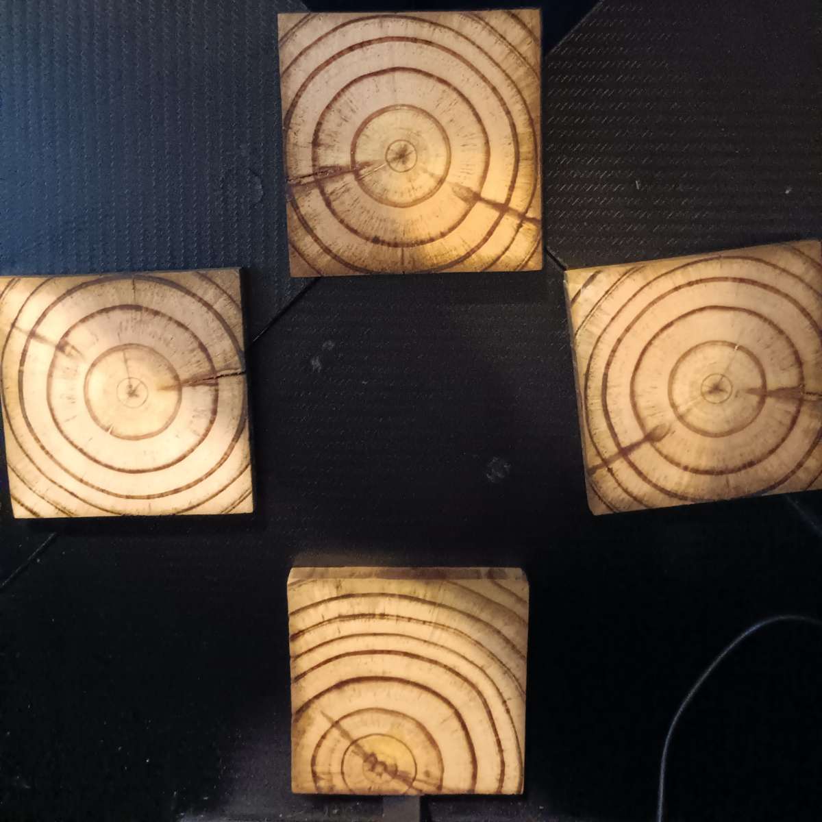 wooden table coasters
