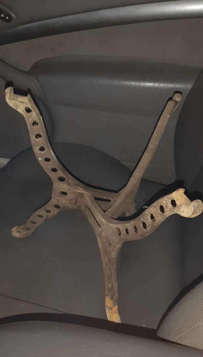 old hot water heater stand