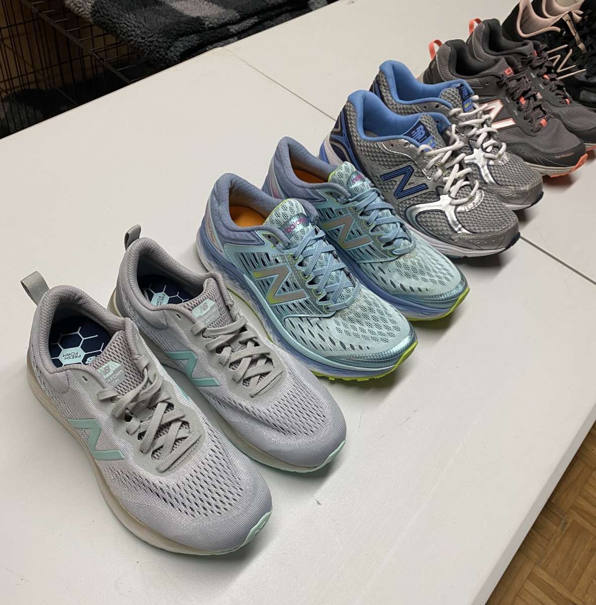 6 Pairs Womens New Balance Sneakers Bundle 9 and 9 Half