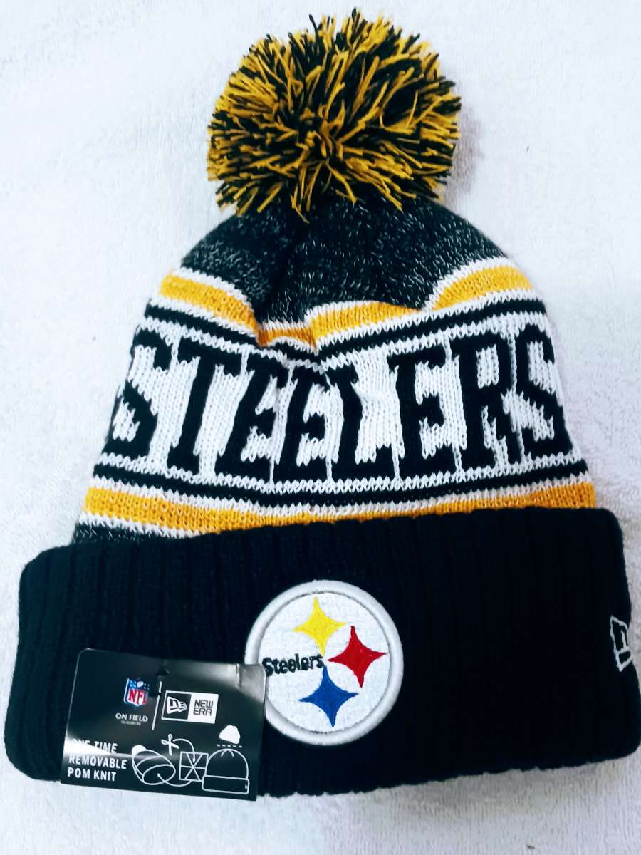 Beanie Pom Pom Pittsburgh Steelers Winter Hat