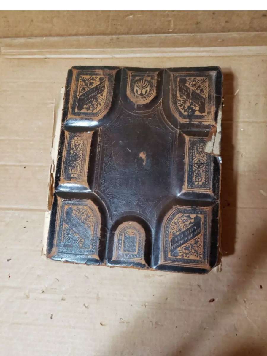 1870 Holy Bible Old  New Testaments Large Antique