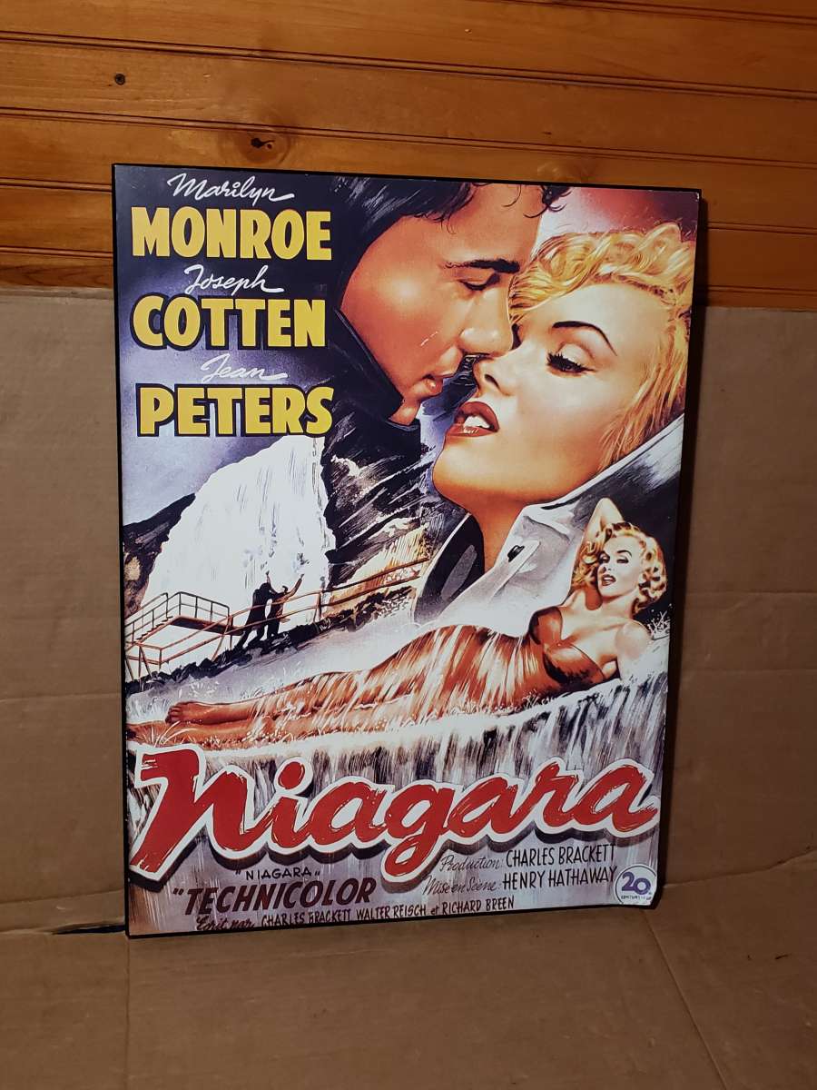 Vintage Niagara Movie Poster 28x21 Marilyn Monroe on RARE