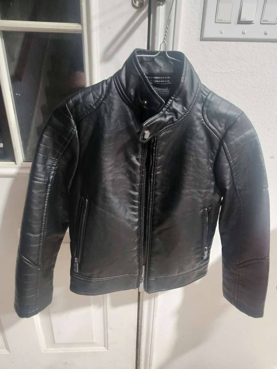 urban republic boys black leather jacket