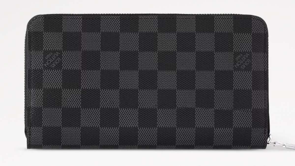 leather wallet checkerboard