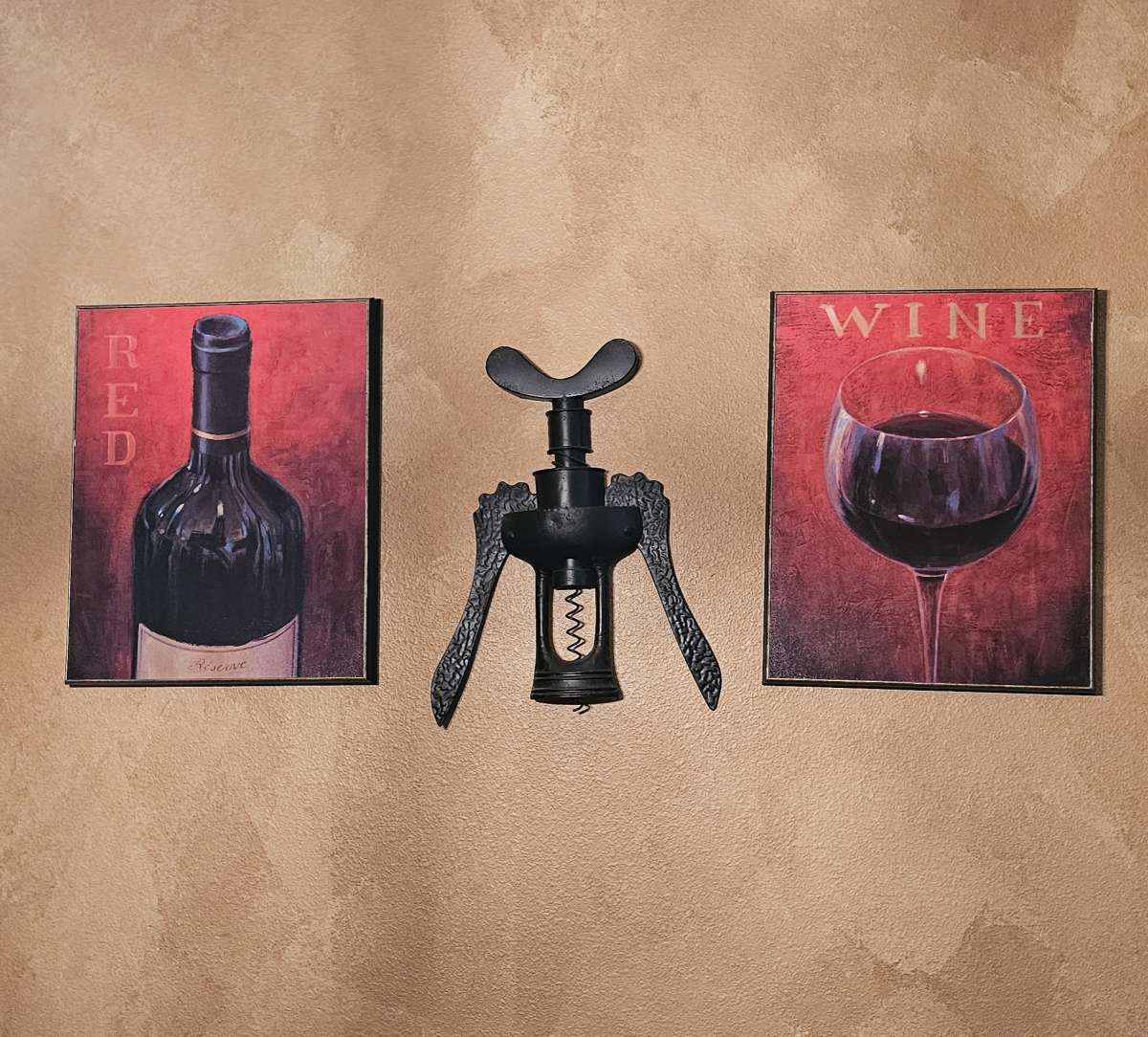 Wine and grape themed wall art