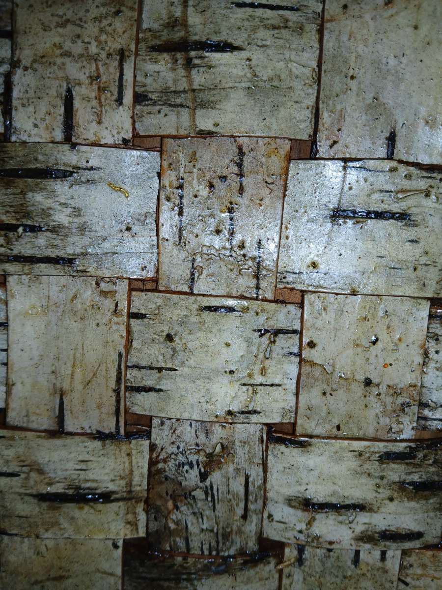 Birch Bark Heart handcrafted wall hanging