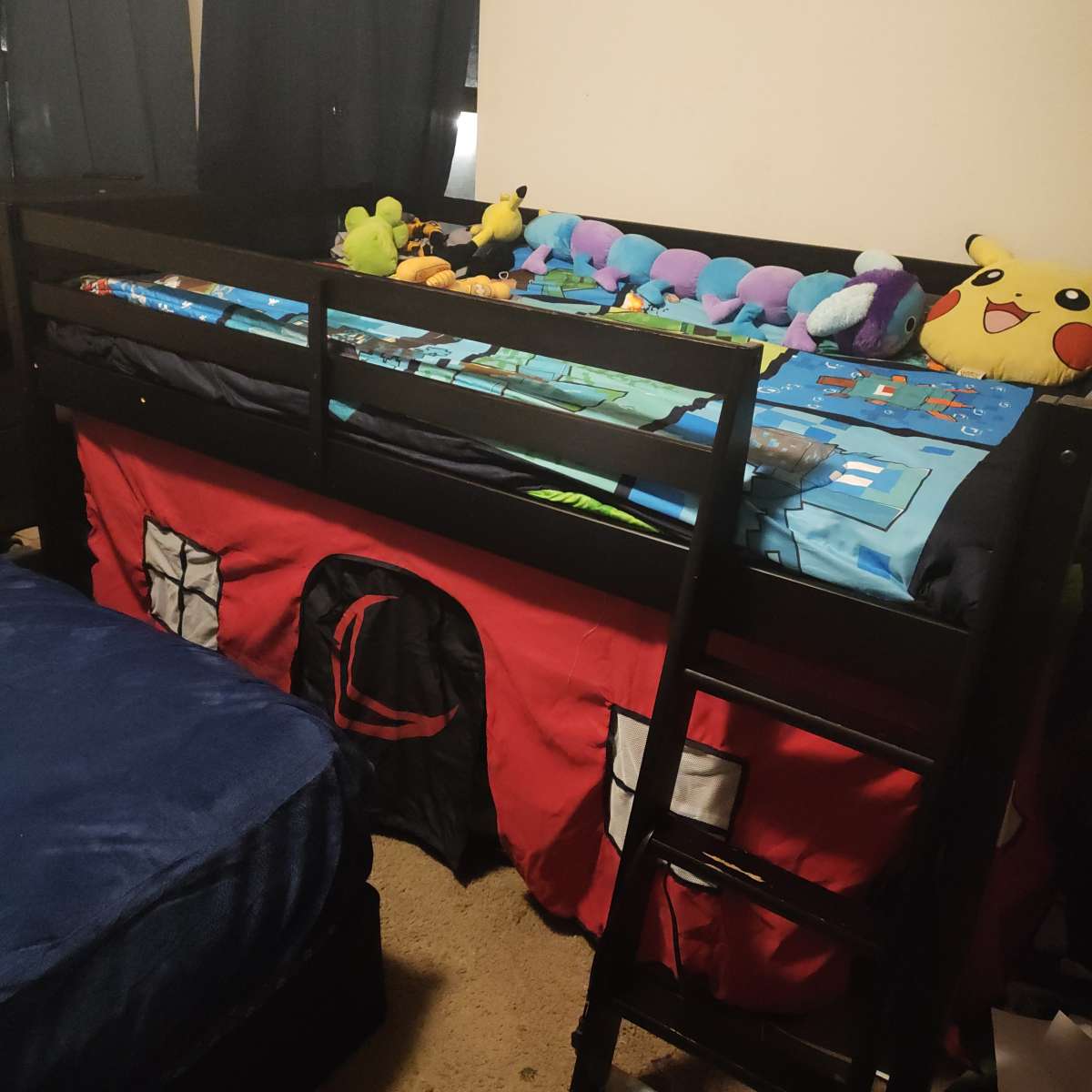 kids twin loft bed   frame Base para cama individual