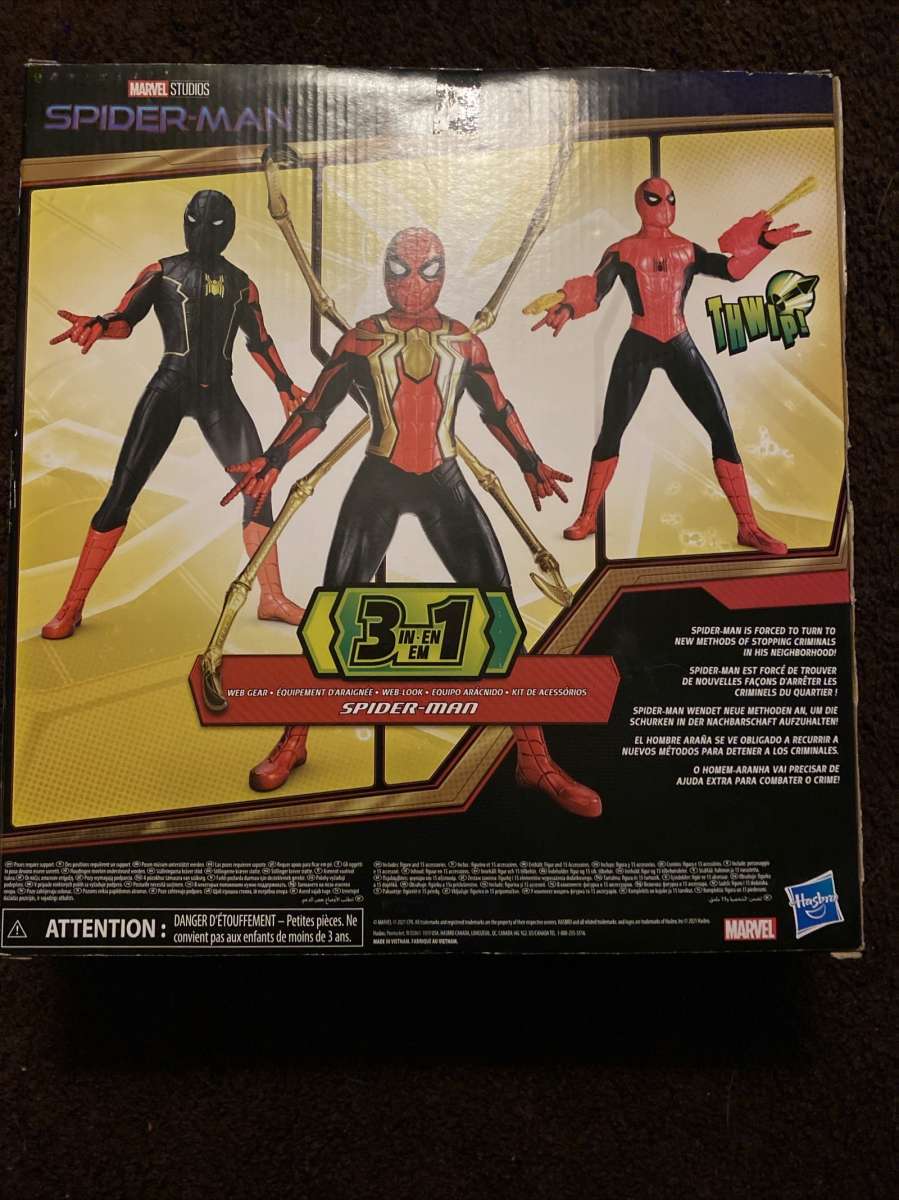 spider man 3 in 1 action figures