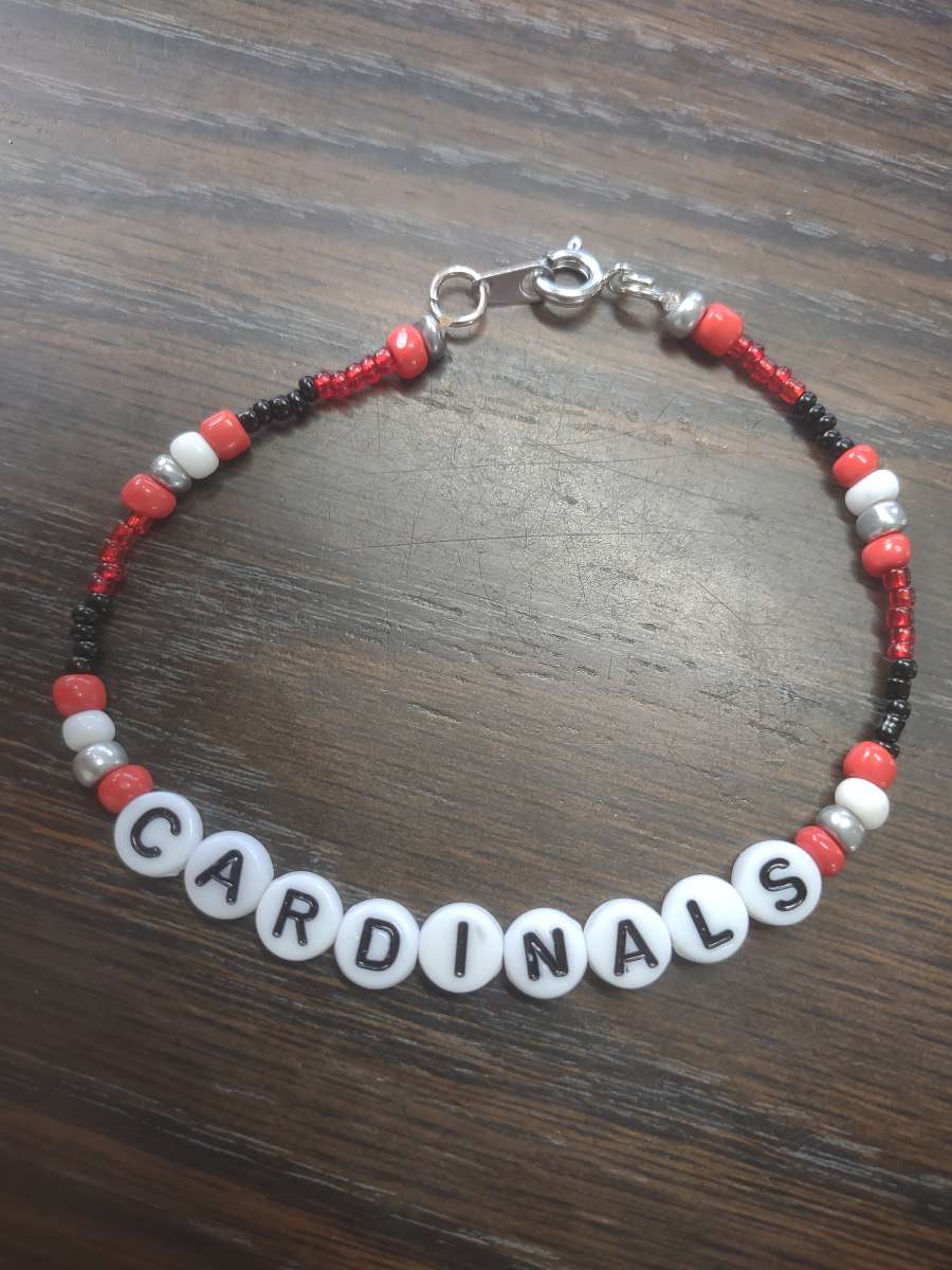beaded bracelet cardinals