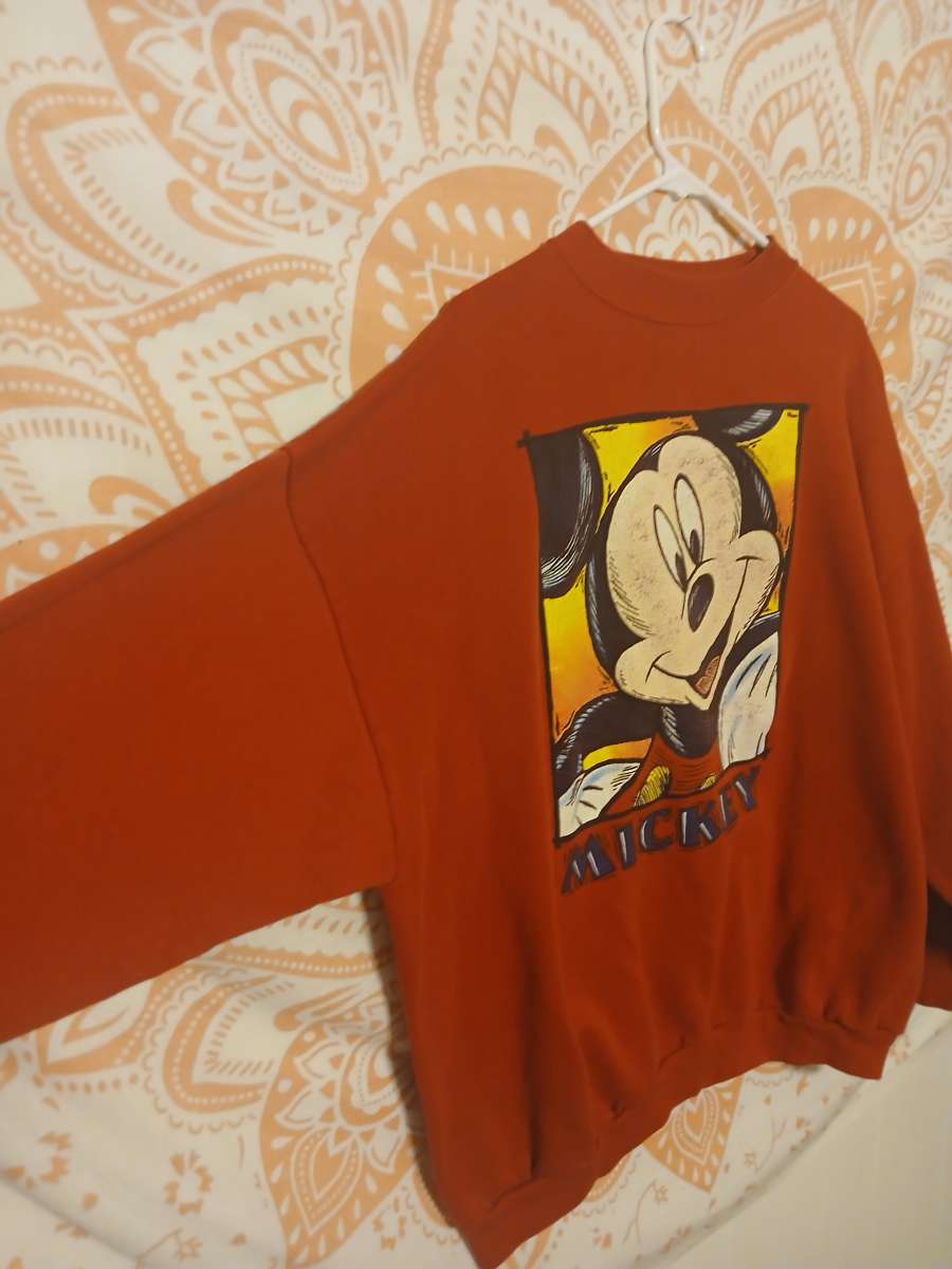 90s Mickey Unlimited Vintage Red 2XL Graphic Sweater Grailed